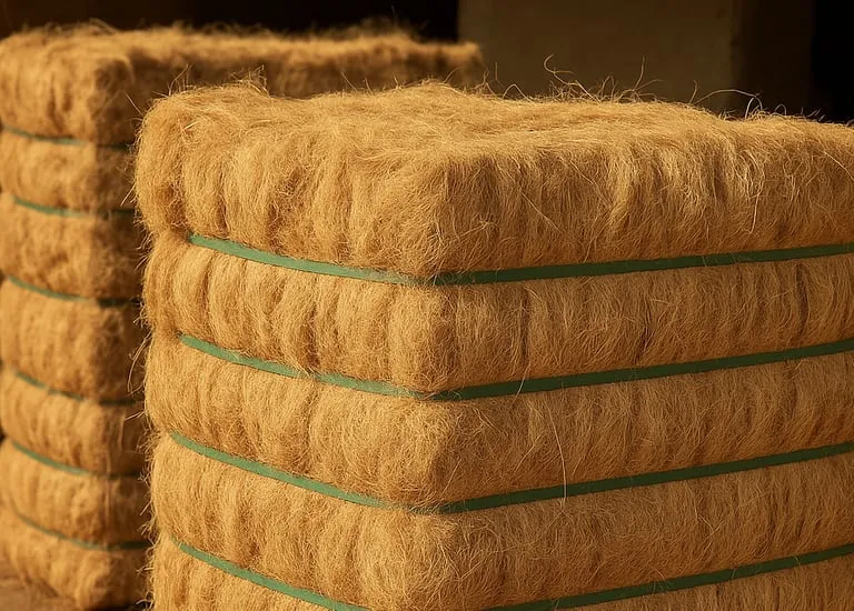 Natural coconut coir fiber